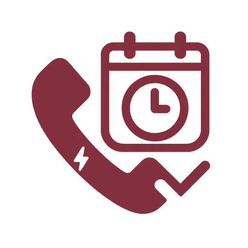 Follow-up callback commitment icon for scheduled estimates